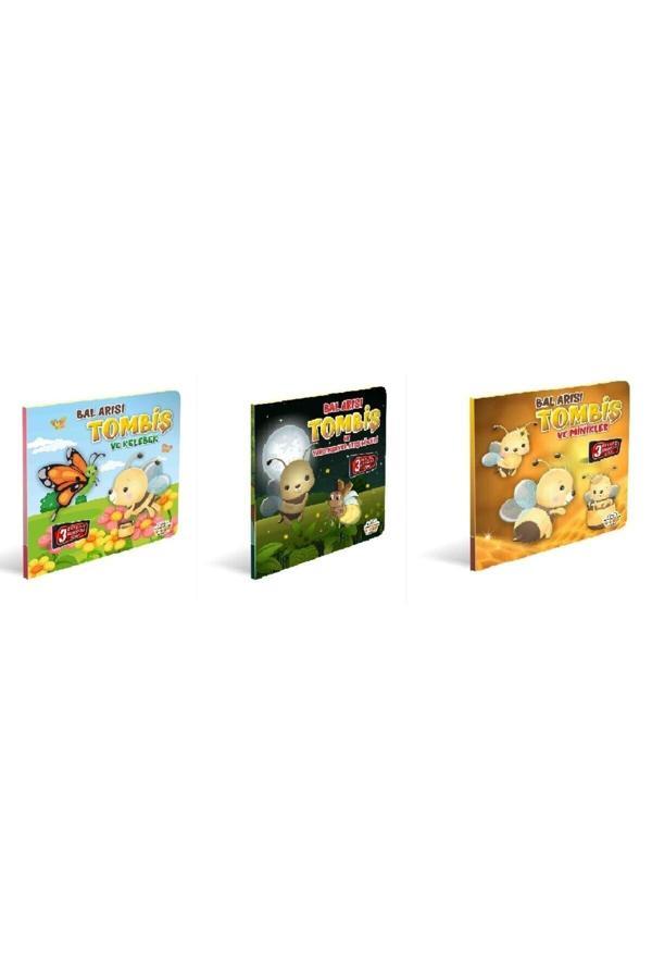 Bal Arısı Tombiş 3'lü Set / 3 Boyutlu Hareketli Kitap - 0-6 Yaş Yayınları - Image 1