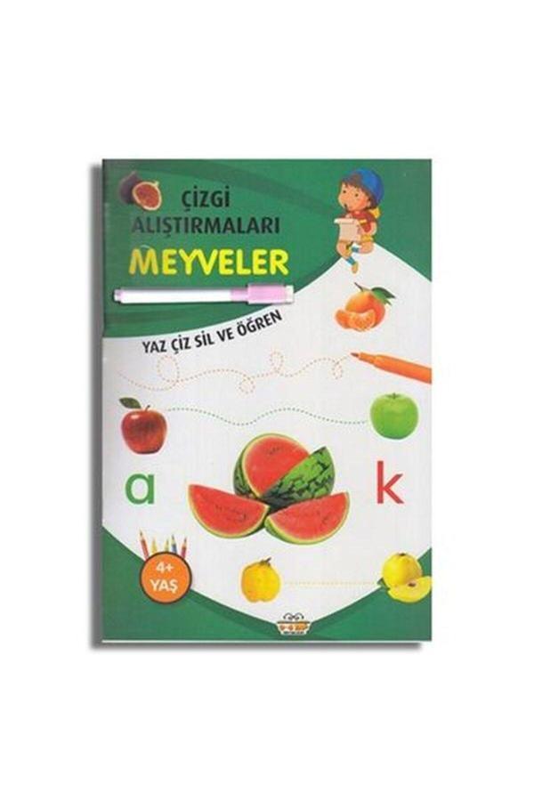 Çizgi Alıştırmaları Meyveler - 0-6 Yaş Yayınları - Image 1