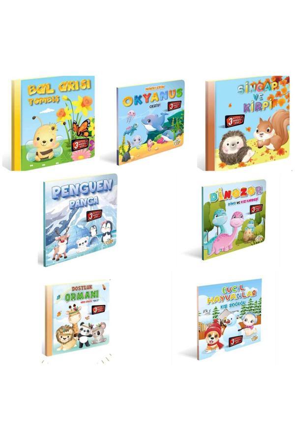 3 Boyutlu, Hareketli Kitaplar 7lı Set Pop-up Kitaplar - 0-6 Yaş Yayınları - Image 1