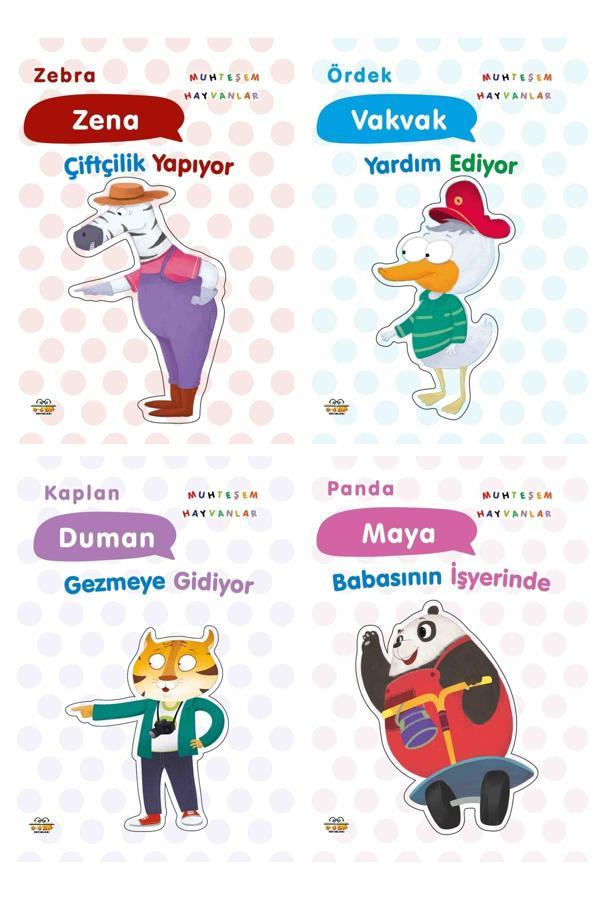 Muhteşem  Hayvanlar 4 Kitap Set - 0-6 Yaş Yayınları - Image 1