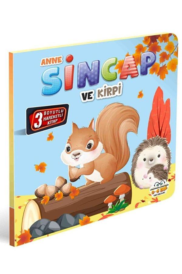 3 Boyutlu, Hareketli Kitaplar-Anne Sincap ve Kirpi Pop-up Kitaplar - 0-6 Yaş Yayınları - Image 1
