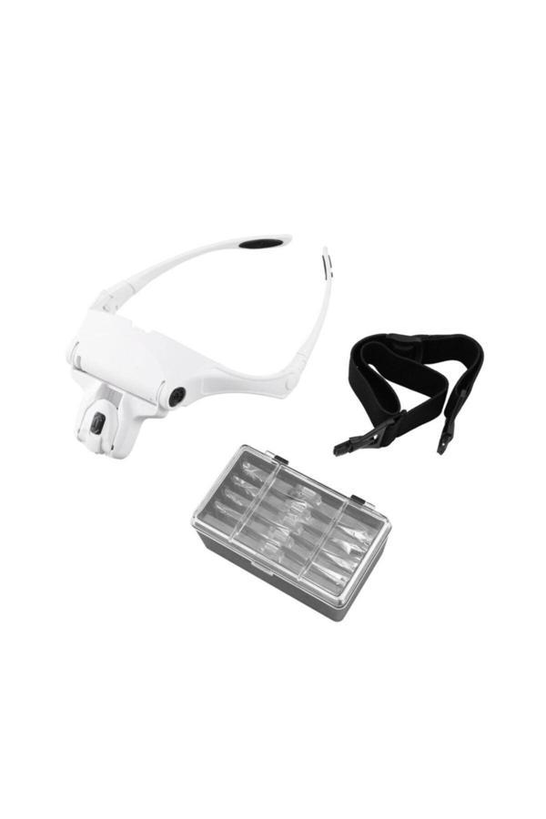 Lenscape Gözlük Tipi Işıklı Ledli Büyüteç - Image 1