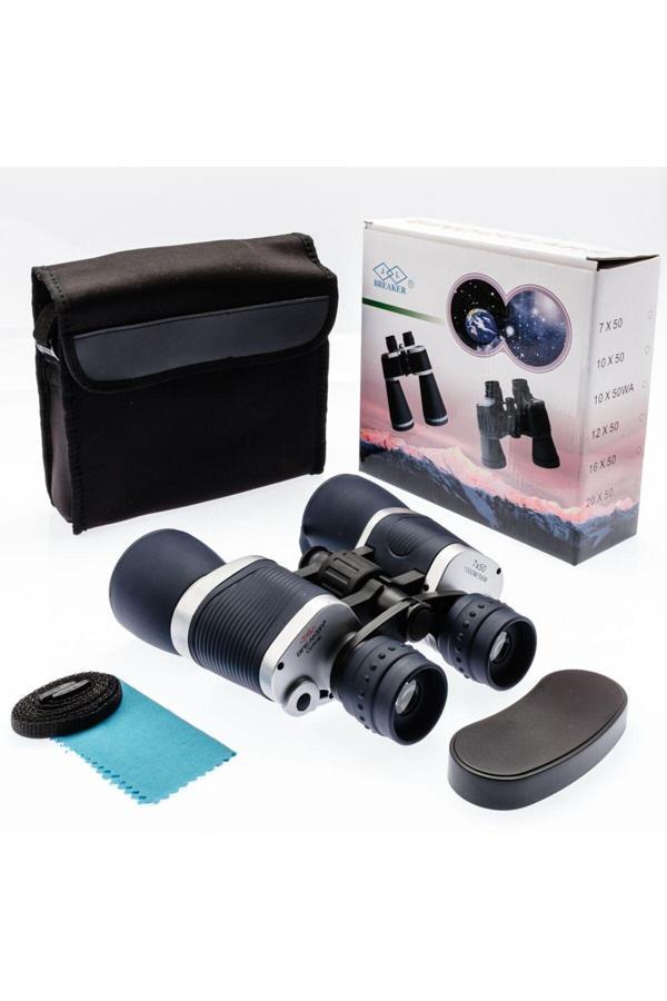 Lenscape 7X50 Güneş Filtreli Profesyonel El Dürbünü 1000M/56M – Mavi - Image 1