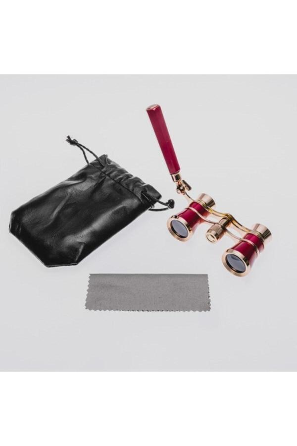 Lenscape Prinç Metal Kaplamalı Deri Kılılflı Işlemeli Retro Görünümlü Opera Dürbünü - Image 1