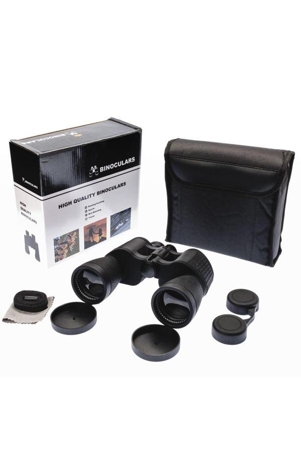 Lenscape 7X50 – Geniş Ön Mercekli Profesyonel El Dürbünü – 1000M/56M – Siyah V4 - Image 1