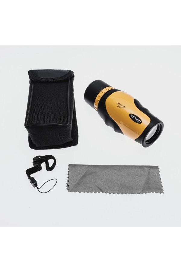 Lenscape 30X30 Tek Gözlü Ayarı Gerektirmeyen Perma Focus Otomatık Netleme Dürbün Sarı - Image 1