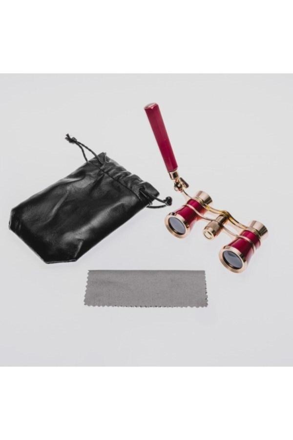 Lenscape Prinç Metal Kaplamalı Deri Kılılflı Işlemeli Retro Görünümlü Tiyatro Opera Dürbünü - Image 1