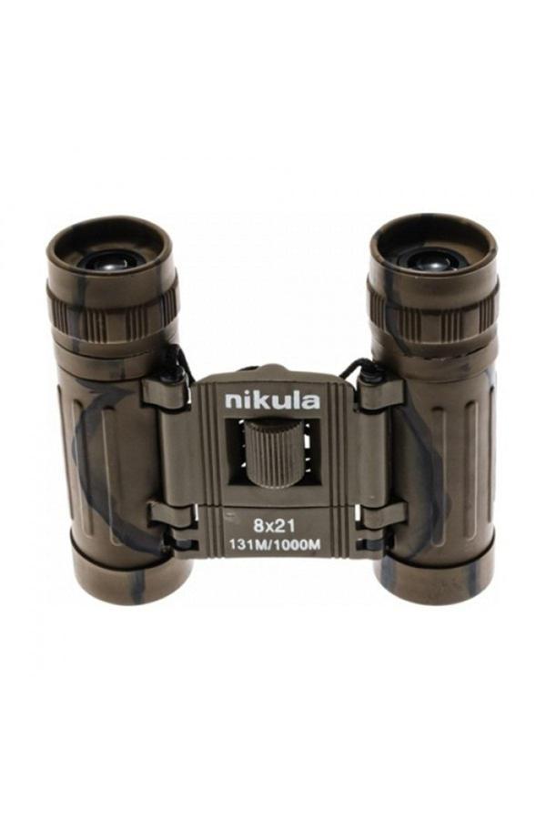 Lenscape 8X21 Nikula Dürbün Kamuflaj  Av Dürbünü 131M/1000M Kauçuk Kaplama - Image 1