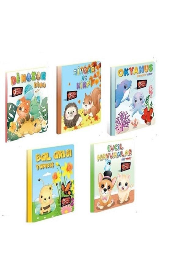 3 Boyutlu, Hareketli Kitaplar 5'li Set Pop-up Kitaplar - Image 1