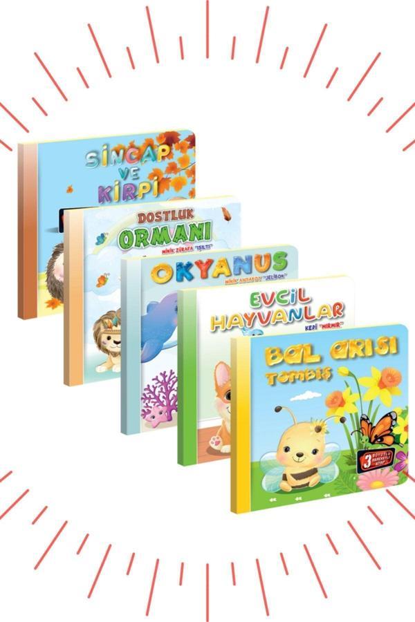 3 Boyutlu, Hareketli Kitaplar 5'li Set Pop-up Kitaplar - Image 1
