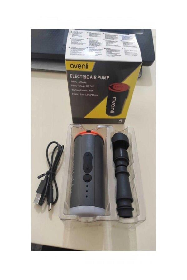 Lenscape 3’Ü 1 Arada Şarjlı Mini Hava Pompası & Led Fener – Şişirme, Söndürme, Aydınlatma | Kamp Deprem - Image 1
