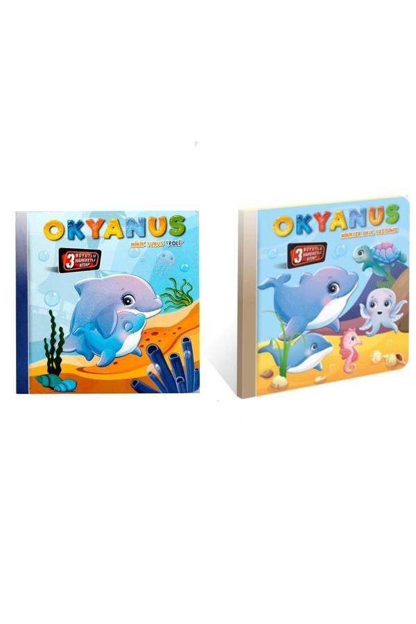 3 Boyutlu Hareketli Kitap Okyanus Serisi 2li Set,pop-up Kitaplar - Image 1