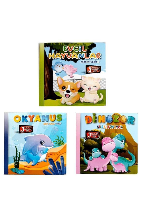 3 Boyutlu Hareketli Kitaplar 3'lü Set - Image 1