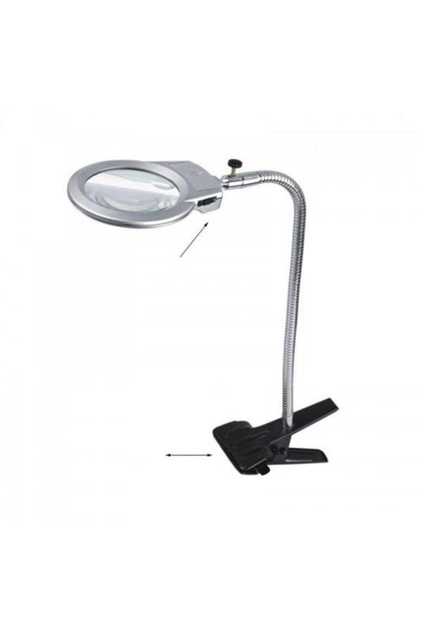 Lenscape 2.5X90 Mm 5X24 Mm Büyüteç Mandallı Metal Hortumlu Masa Üstü Büyüteç - Image 1