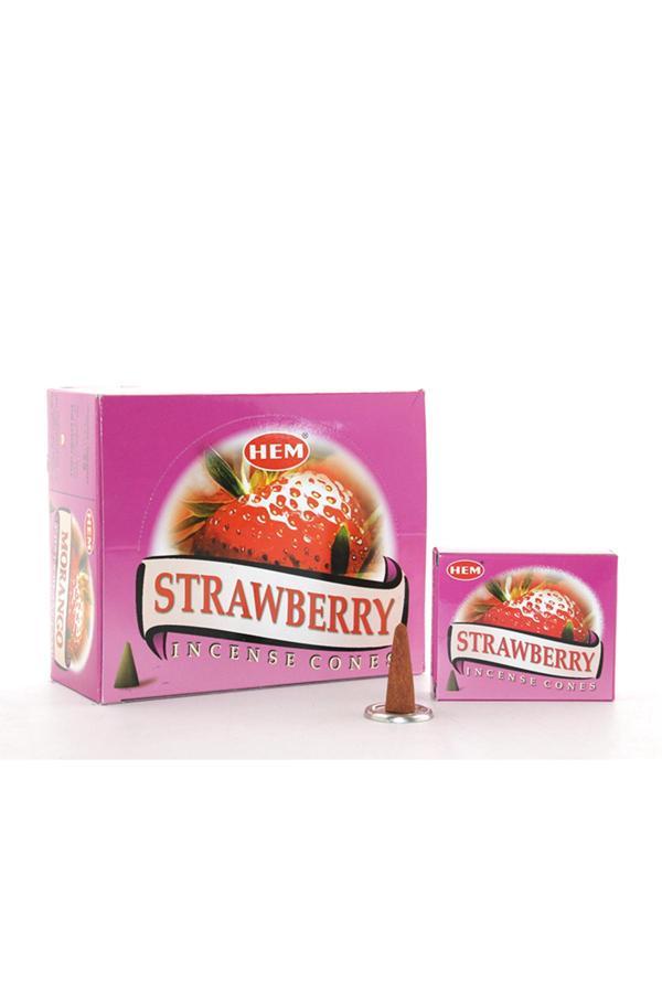 Asil Acar Home Strawberry Aromalı Konik Tütsü - Image 1
