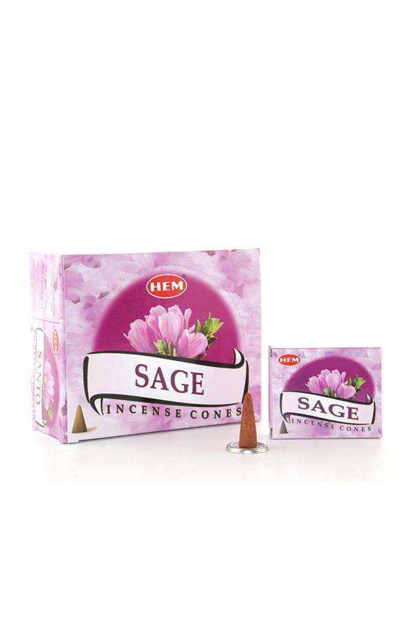 Asil Acar Home Sage Aromalı Konik Tütsü - Image 1