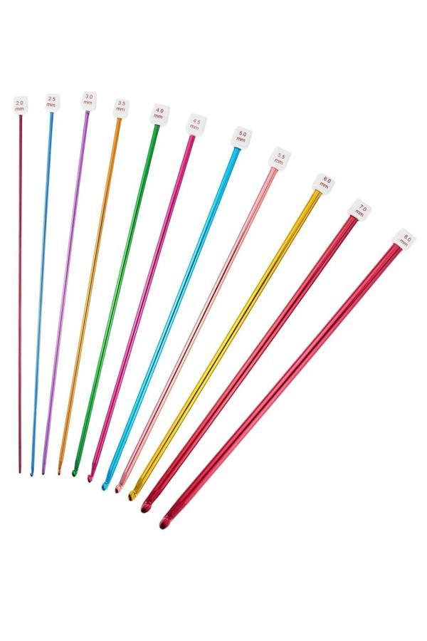 Asil Acar Home Örgü Tığ Metalize 25 Cm 3 Numara - Image 1