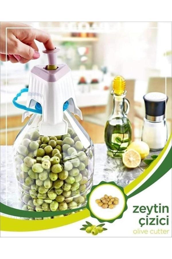 Asil Acar Home Kolay Zeytin Dilme Çizme Aparatı Pratik Kolay Zeytin Çizici Alet - Image 1