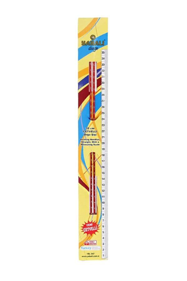 Asil Acar Home Örgü Şiş Cetvelli 4 Numara 35 Cm - Image 1