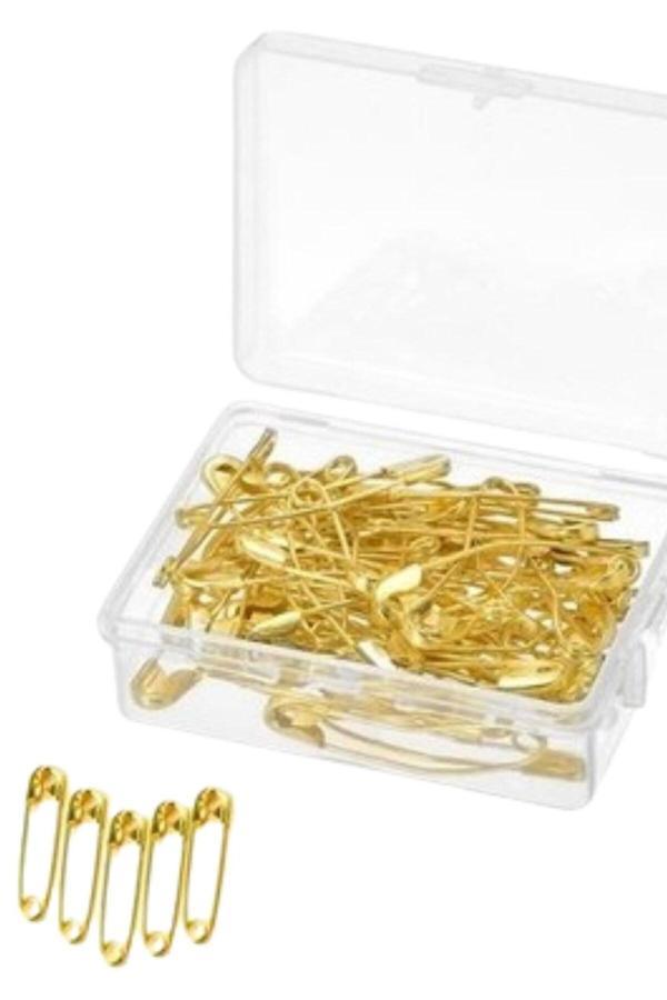 Asil Acar Home Çengelli İğne 50'Li Altın Kutuda 3Cm - Image 1