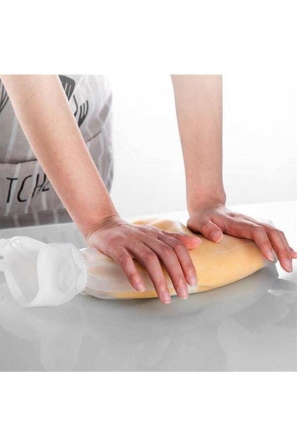 Asil Acar Home Büyük Hamur Torbası Silikon Şeffaf Hamur Yoğurma Torbası Ekmek Makarna Mantı Hamuru Kolay - Image 1