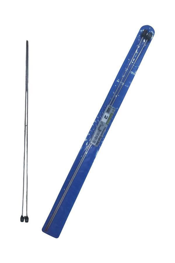 Asil Acar Home Örgü Şiş Titanyum 3 Numara 35 Cm - Image 1