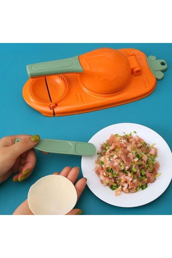Asil Acar Home Havuç Tasarımlı Şık Pratik Börek Mantı Hamuru Presleme Börek Yapma Kalıbı - Image 1