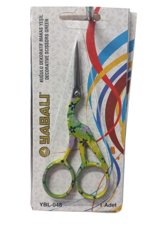 Asil Acar Home Nakış Makası Kuğulu Dekoratif Makas Yeşil Ybl-048 Model 6 - Image 1