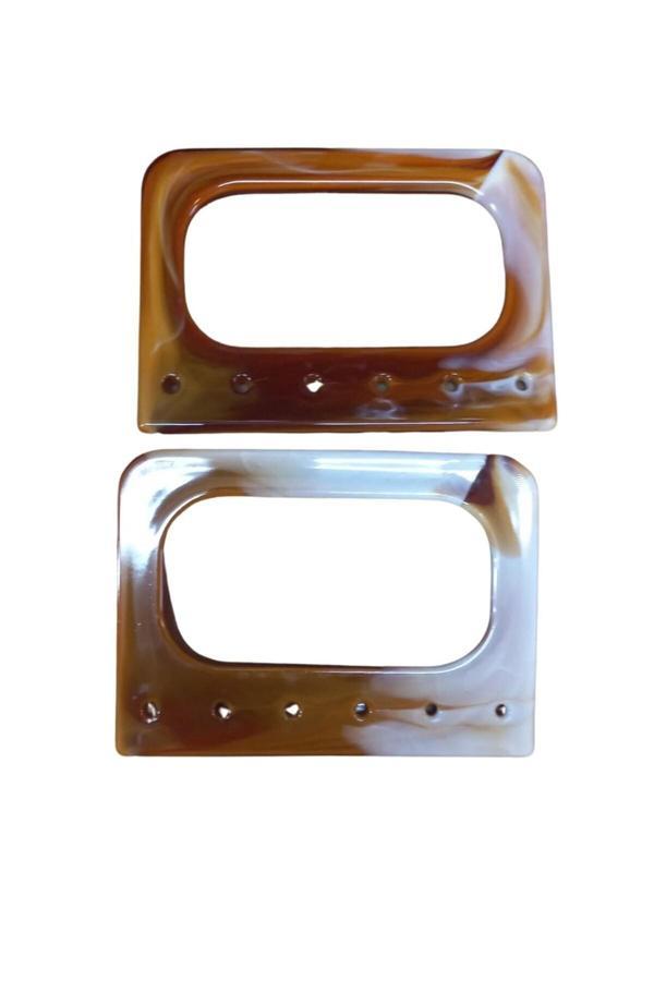 Asil Acar Home Çanta Sapı Akrilik Kare Delikli 12 Cm - Image 1