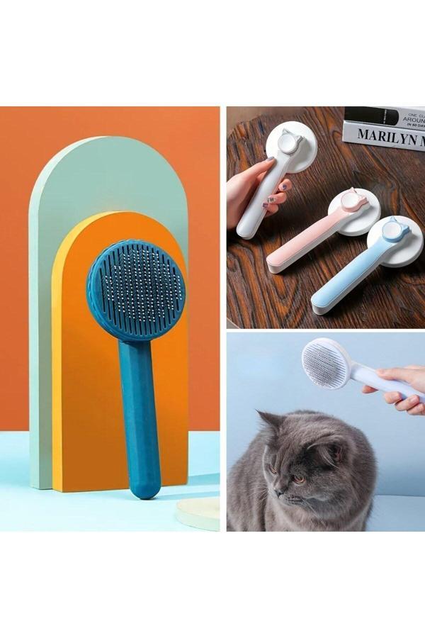 Asil Acar Home Basmalı Kedi Köpek Tüy Toparlayıcı Masaj Etkili Pet Fırçası - Image 1