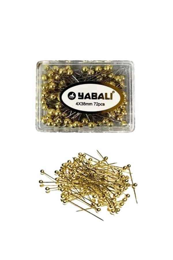 Asil Acar Home Toplu İğne Altın 72'Li 4X38 Mm - Image 1