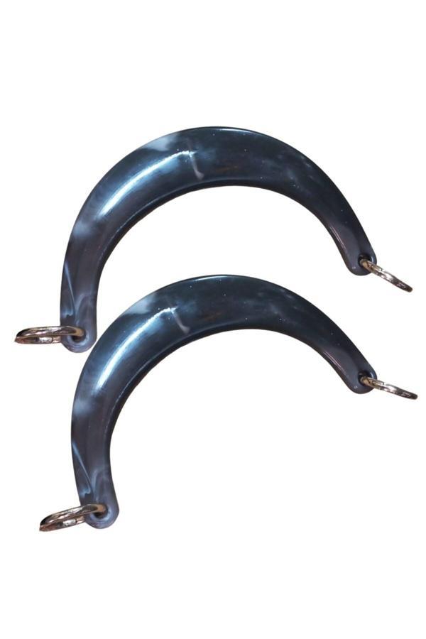 Asil Acar Home Çanta Sapı Ay Model Siyah Dalgalı 17 Cm - Image 1