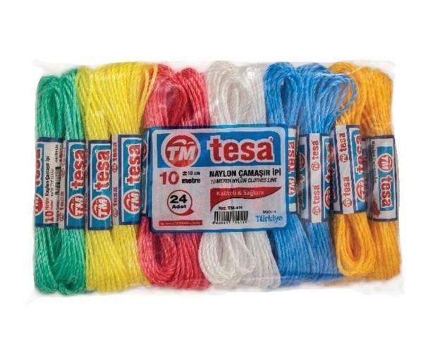 Temsan 10 Metre Naylon Çamaşır İpi 24'lü - Image 1