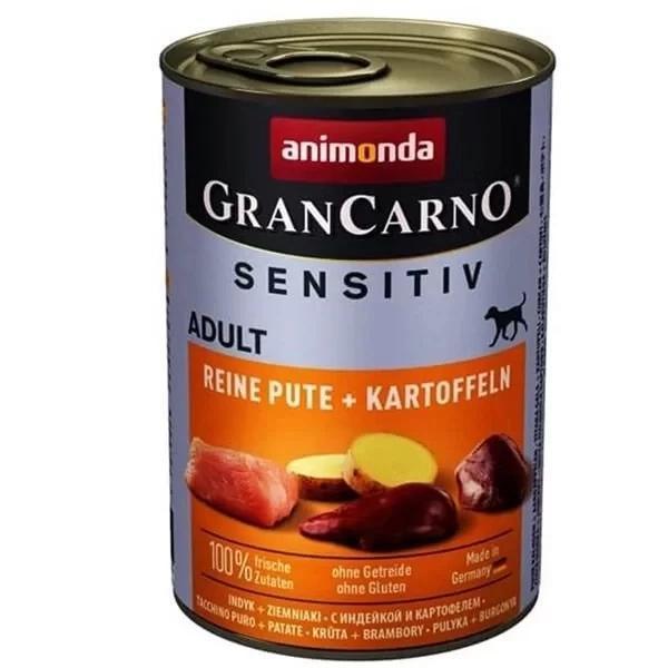 Animonda Gran Carno Sensitive Hindili ve Patatesli Yetişkin Köpek Konservesi 400 Gr - Image 1