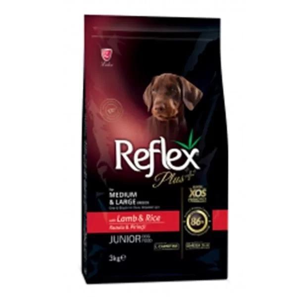 Reflex Plus Kuzulu Orta ve Büyük Irk Yavru Köpek Maması 3 Kg - Image 1