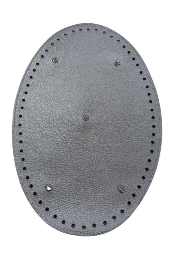 Asil Acar Home Çanta Tabanı Oval 20 Cm Gümüş - Image 1