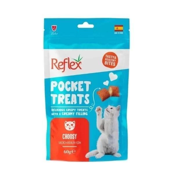 Reflex Pocket Treats Tavuklu Seçici Kediler için Kedi Ödül Maması 60 Gr - Image 1