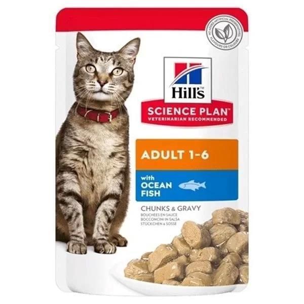 Hills Adult Okyanus Balıklı Pouch Yetişkin Konserve Kedi Maması 85 Gr - Image 1