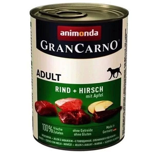 Animonda Gran Carno Sığır Etli Geyik ve Elmalı Yetişkin Köpek Konservesi 400 Gr - Image 1