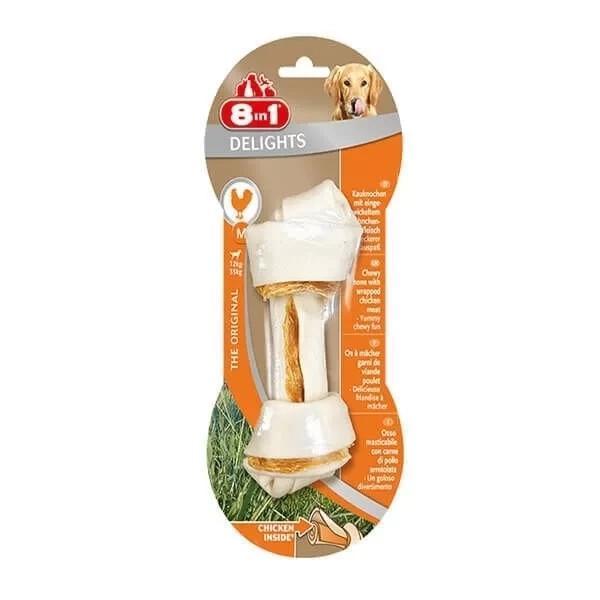 8 In 1 Delights Bones Tavuklu Köpek Kemik Ödülü Small 35 Gr - Image 1