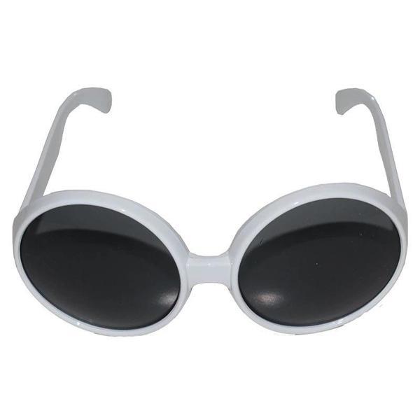 80 Li Yıllar Beyaz Renk Nostalji Yeşilçam Parti Gözlüğü - Image 1