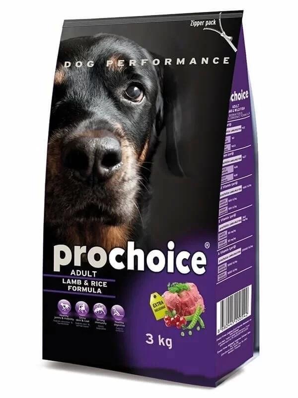 Pro Choice Adult Lamb Kuzu Etli Yetişkin Köpek Maması 3 Kg - Image 1