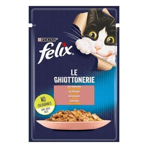 Felix Taze Somonlu Jöleli Pouch Yetişkin Konserve Kedi Maması 85 Gr - Image 1