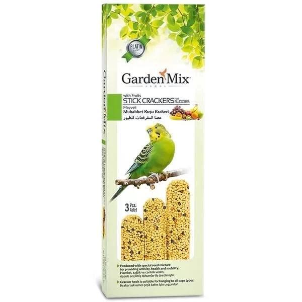 Garden Mix Meyveli Muhabbet Kuşu Krakeri 3x120 Gr - Image 1