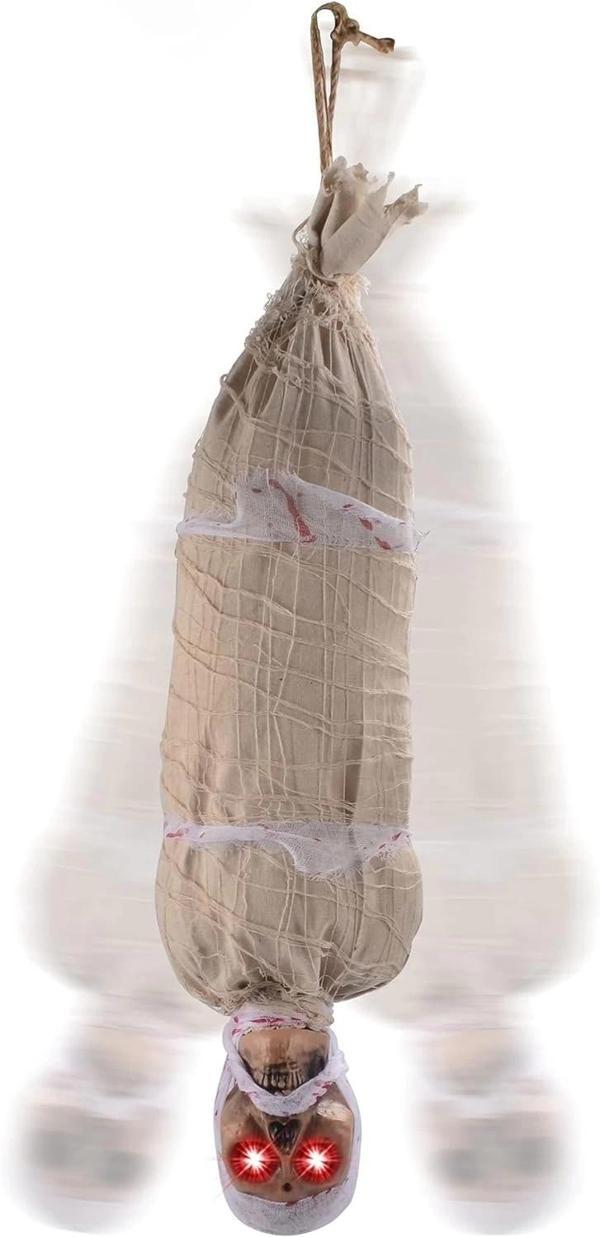 Halloween Sensörlü Işıklı Hareketli Mumya 25x75 Cm - Image 1