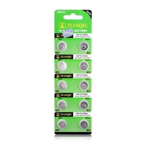 TıanQıu Ag10 Lr1130/389 Alkalin 10'lu Düğme Pil - Image 1