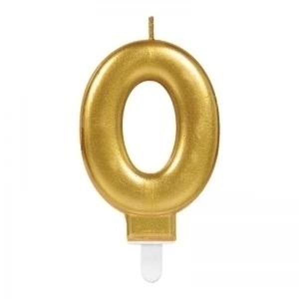 0 Rakam Mum Gold Renk - Image 1