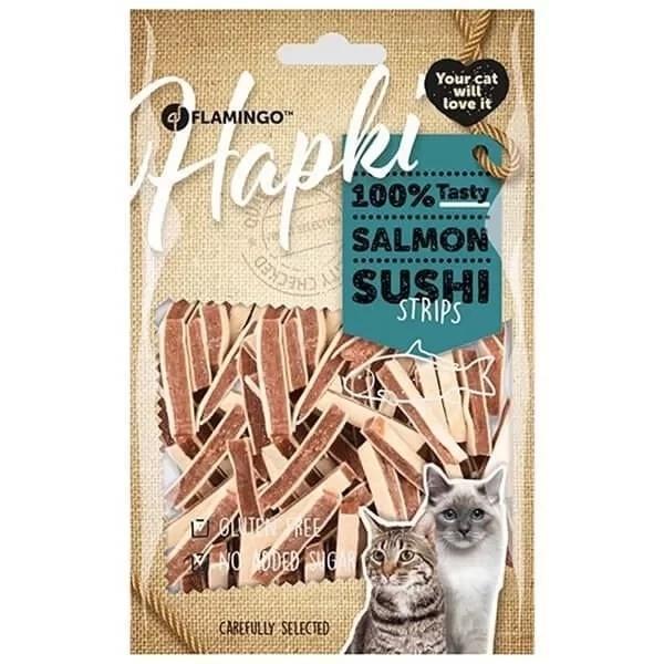 Flamingo Hapki Glutensiz Somon ve Alabalıklı Şerit Kedi Ödül Maması 85 Gr - Image 1
