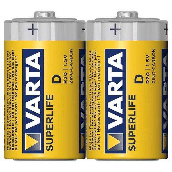 Varta Superlife Çinko Büyük D Boy Pil 24'lü Paket - Image 1