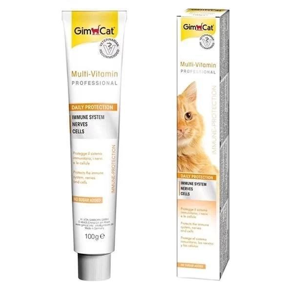 Gimcat Multi Vitamin Paste 12 Vitaminli Kedi Malt Macunu 100 Gr - Image 1